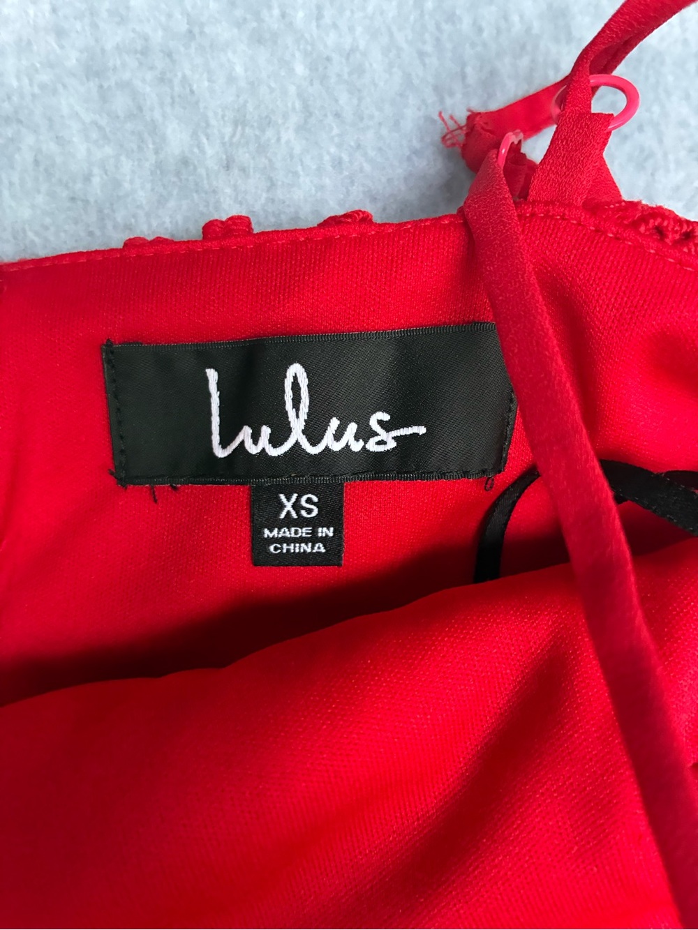 Lulus Steal Your Heart Red Crochet Lace Midi Dress XS Sleeveless Side Slit - Picture 6 of 11